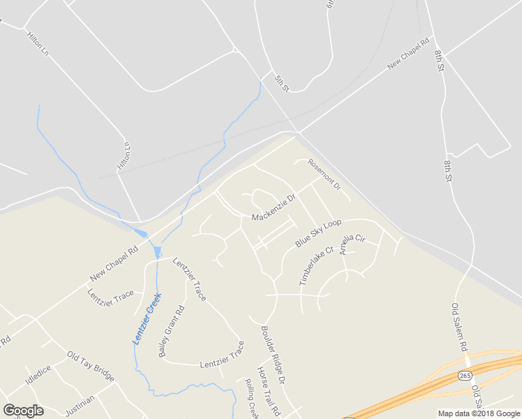 map of restaurants, bars, coffee shops, grocery stores, and more near 3106 Ambercrest Loop in Jeffersonville