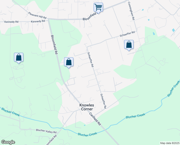 map of restaurants, bars, coffee shops, grocery stores, and more near 2040 Schaeffer Road in Sebastopol