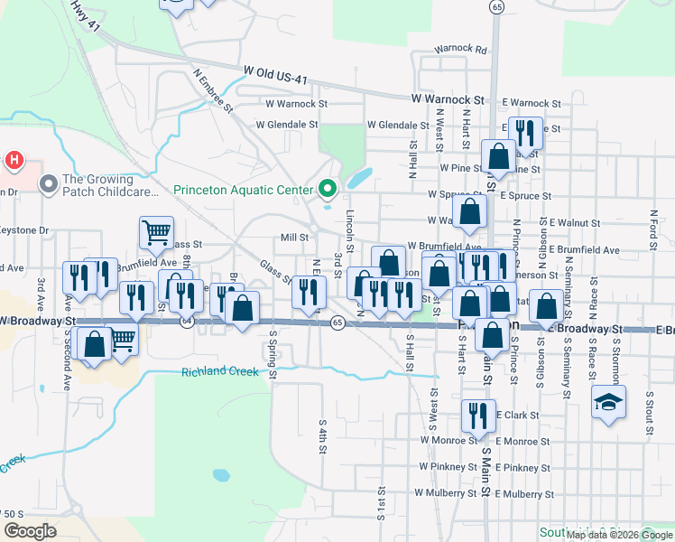 map of restaurants, bars, coffee shops, grocery stores, and more near 298 3rd St in Princeton