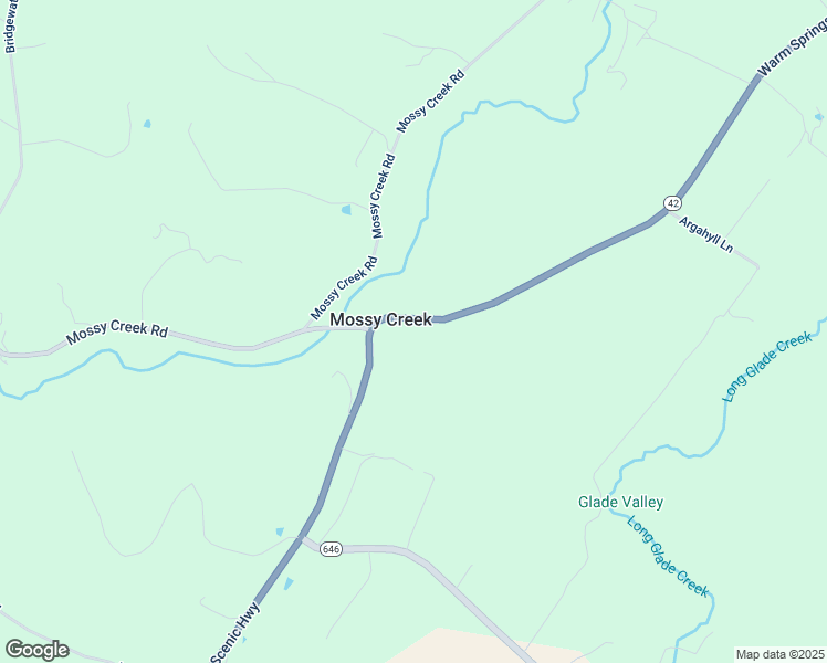 map of restaurants, bars, coffee shops, grocery stores, and more near 5097 Scenic Highway in Bridgewater