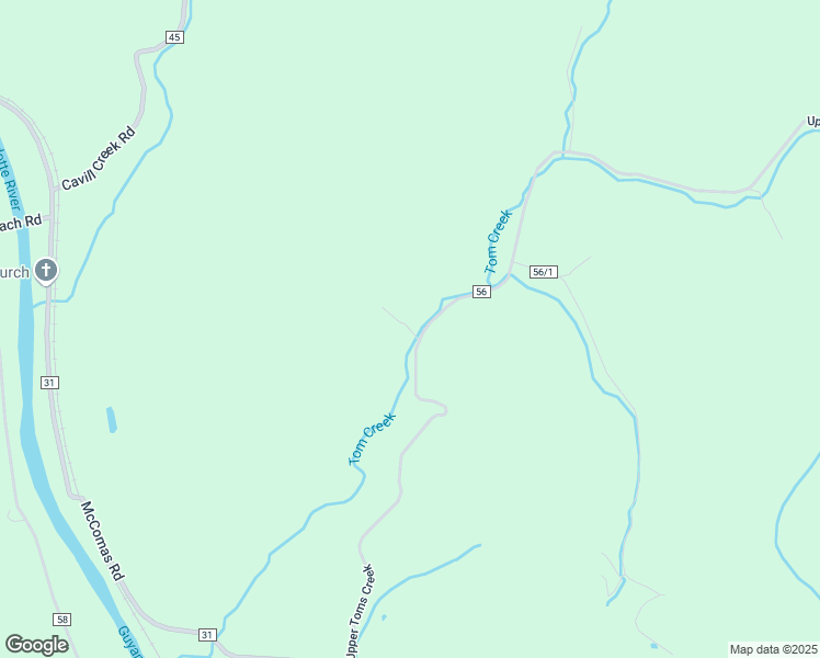 map of restaurants, bars, coffee shops, grocery stores, and more near 5235 Upper Toms Creek in Salt Rock
