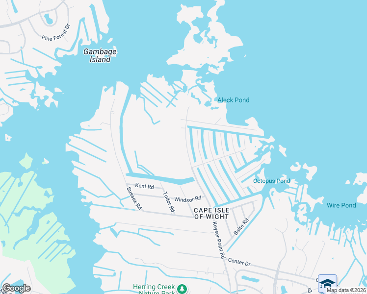 map of restaurants, bars, coffee shops, grocery stores, and more near 10505 Keyser Point Road in Ocean City