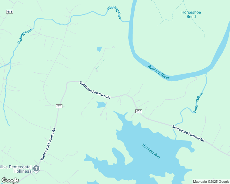map of restaurants, bars, coffee shops, grocery stores, and more near 14807 Spotswood Furnace Road in Fredericksburg