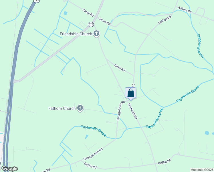 map of restaurants, bars, coffee shops, grocery stores, and more near 10349 Friendship Road in Berlin