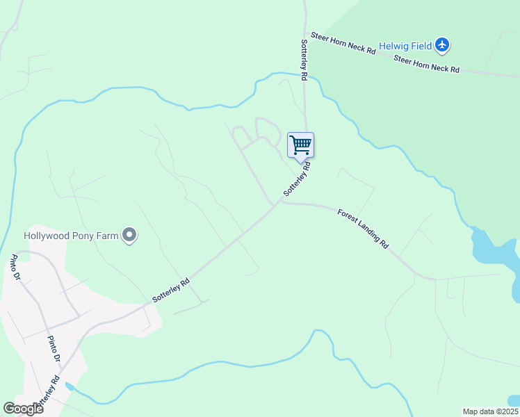 map of restaurants, bars, coffee shops, grocery stores, and more near 25117 Sotterley Road in Hollywood