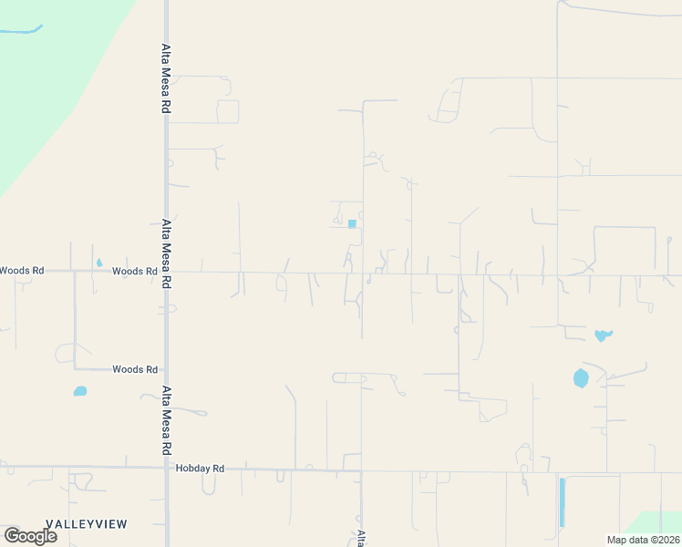 map of restaurants, bars, coffee shops, grocery stores, and more near Woods Road in Sacramento County