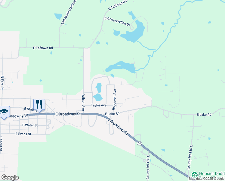 map of restaurants, bars, coffee shops, grocery stores, and more near 502 Harding Avenue in Princeton