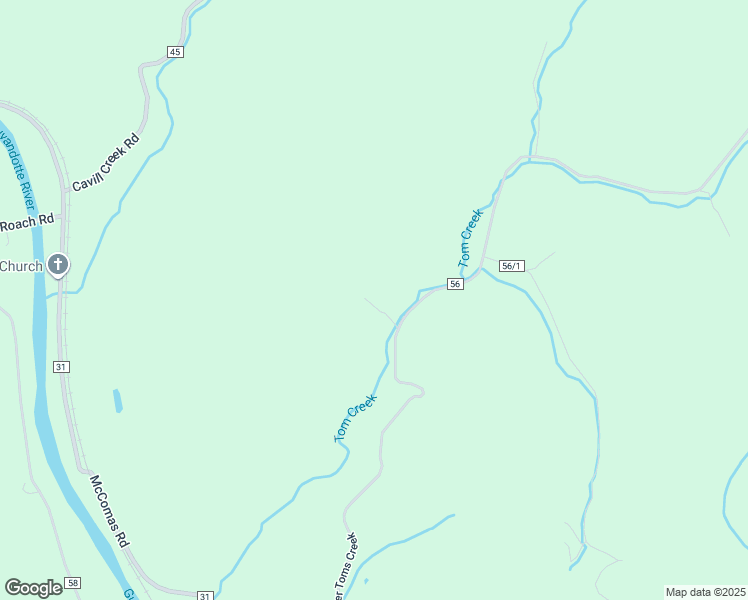 map of restaurants, bars, coffee shops, grocery stores, and more near 5235 Upper Toms Creek in Salt Rock