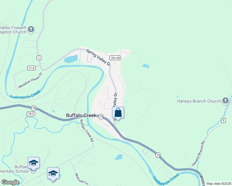 map of restaurants, bars, coffee shops, grocery stores, and more near 2737 Spring Valley Drive in Huntington