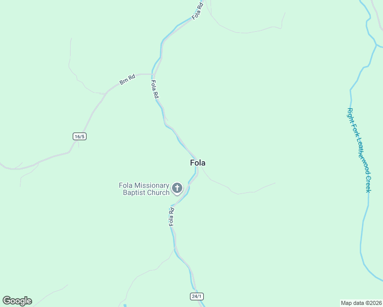 map of restaurants, bars, coffee shops, grocery stores, and more near Fola Road in Bickmore