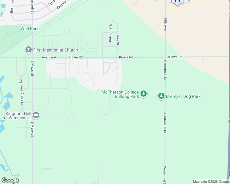 map of restaurants, bars, coffee shops, grocery stores, and more near 801 Deerfield Road in McPherson
