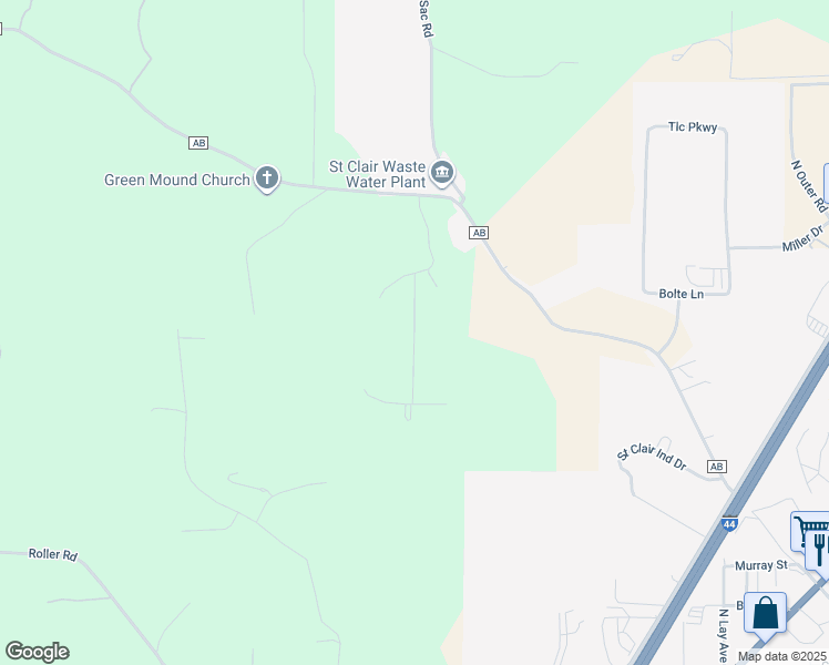 map of restaurants, bars, coffee shops, grocery stores, and more near 8 Magnum Court in Saint Clair