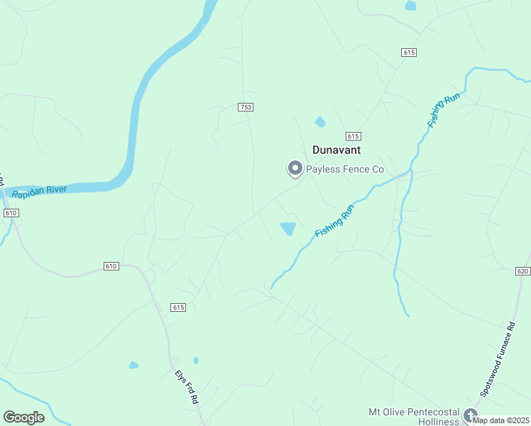 map of restaurants, bars, coffee shops, grocery stores, and more near 9648 Rapidan Drive in Fredericksburg