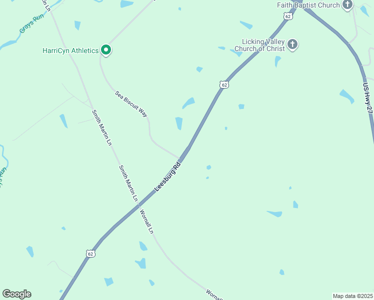 map of restaurants, bars, coffee shops, grocery stores, and more near 1038 U.S. 62 in Cynthiana