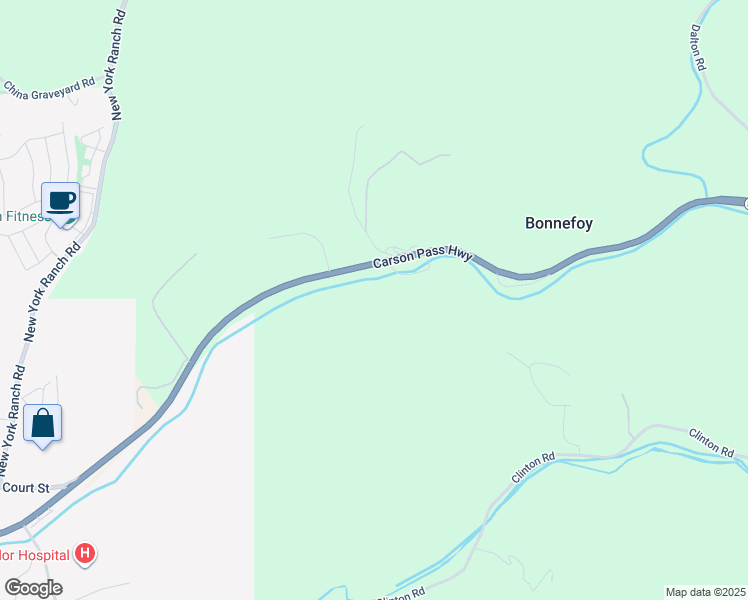 map of restaurants, bars, coffee shops, grocery stores, and more near 15308-15440 Carson Pass Hwy in Jackson