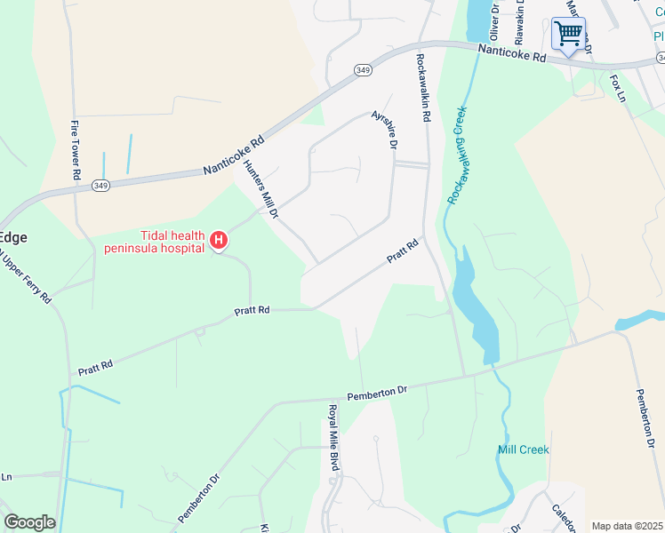 map of restaurants, bars, coffee shops, grocery stores, and more near 26936 Pratt Road in Salisbury
