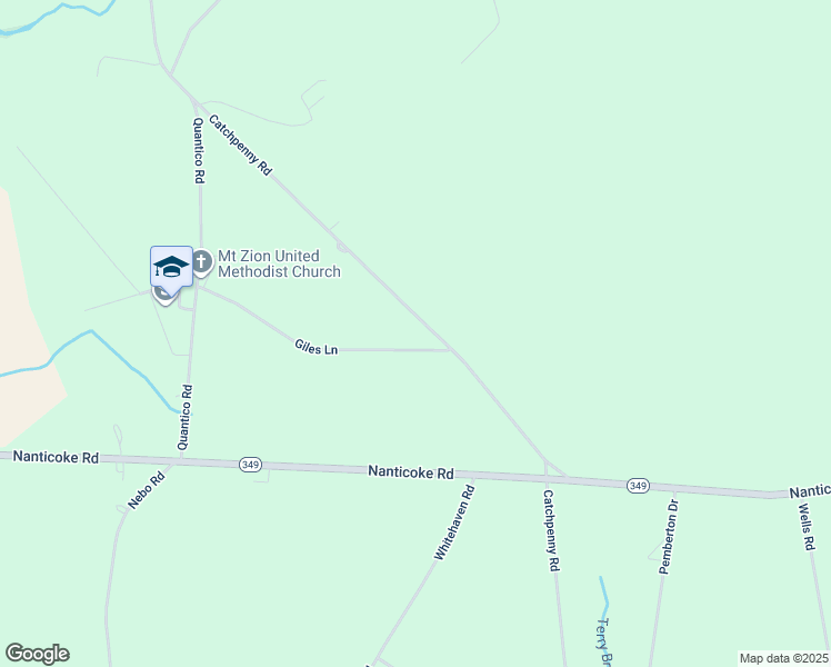 map of restaurants, bars, coffee shops, grocery stores, and more near 6020 Catchpenny Road in Quantico