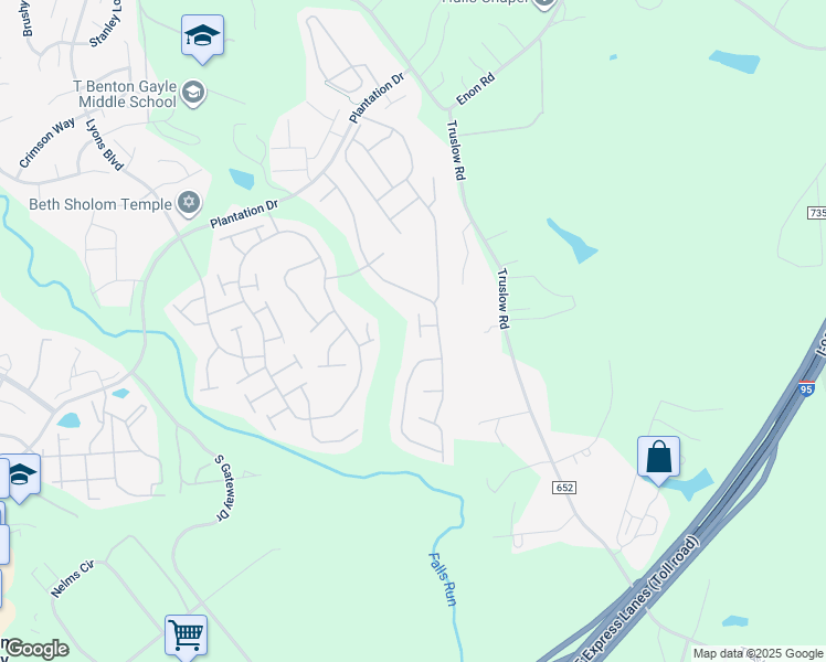 map of restaurants, bars, coffee shops, grocery stores, and more near 11 Herndon Court in Fredericksburg