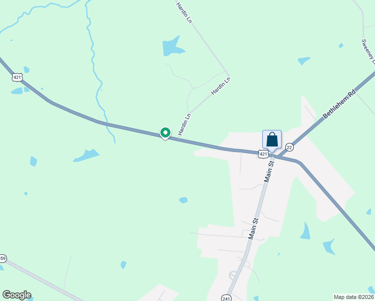 map of restaurants, bars, coffee shops, grocery stores, and more near 5121 Castle Highway in Pleasureville