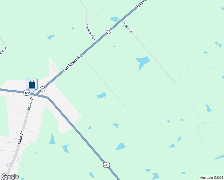 map of restaurants, bars, coffee shops, grocery stores, and more near 455 Bethlehem Road in Pleasureville