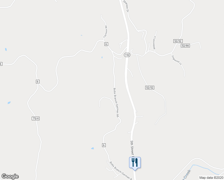 map of restaurants, bars, coffee shops, grocery stores, and more near 3214 Bobs Branch-German Road in Huntington