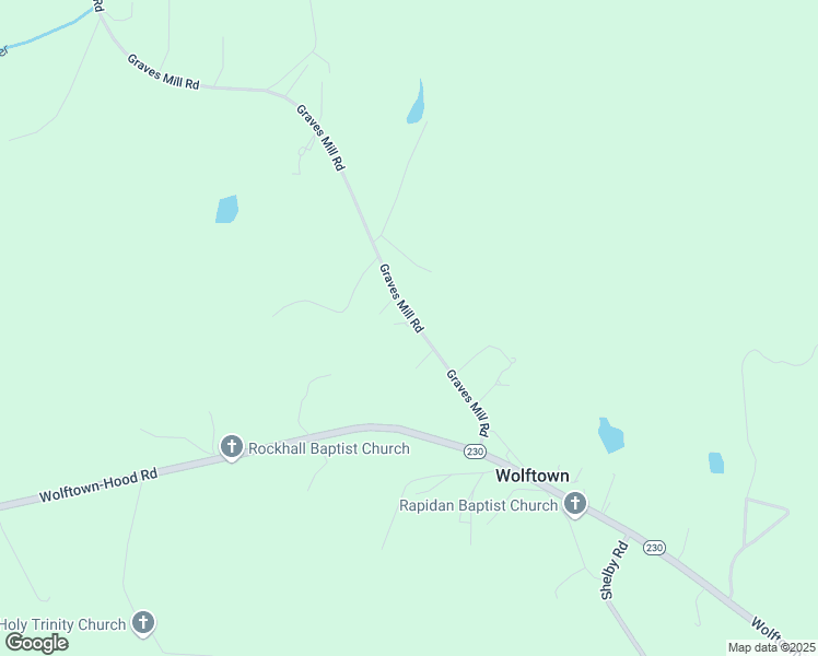 map of restaurants, bars, coffee shops, grocery stores, and more near 431 Graves Mill Road in Madison