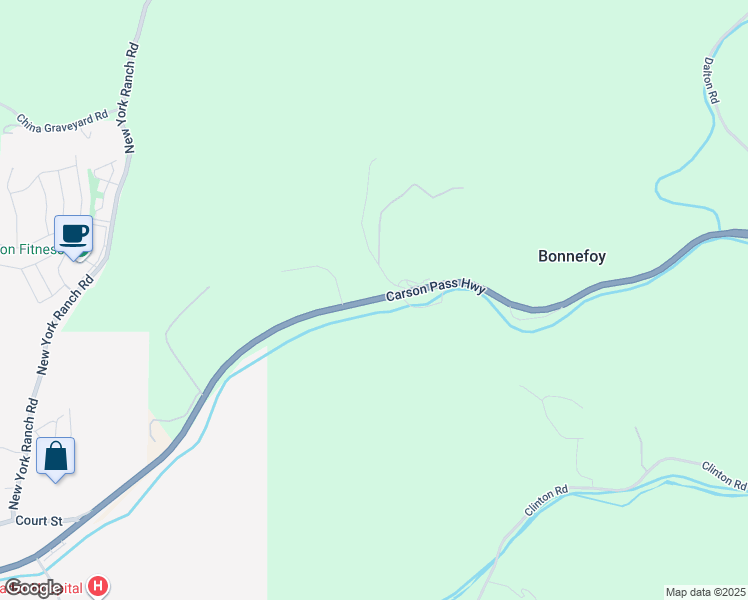 map of restaurants, bars, coffee shops, grocery stores, and more near 15308-15440 Carson Pass Hwy in Jackson