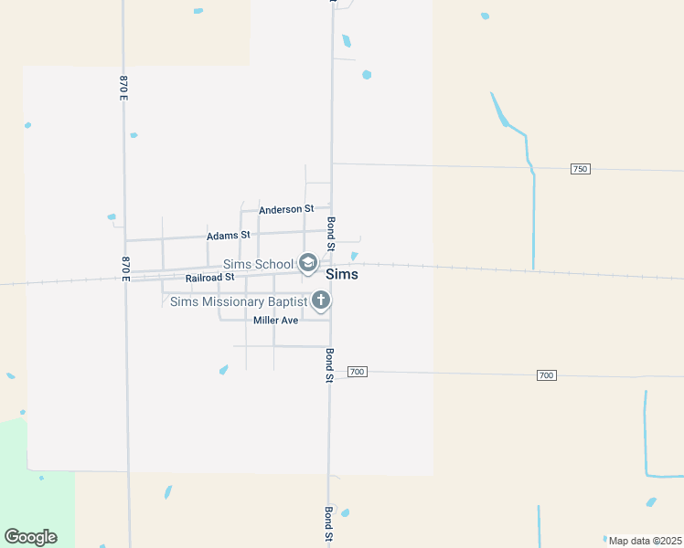 map of restaurants, bars, coffee shops, grocery stores, and more near in Sims