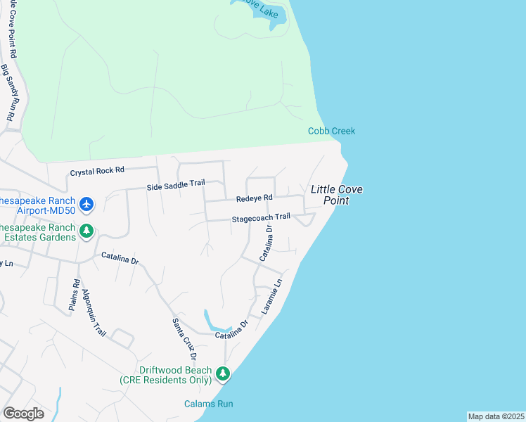 map of restaurants, bars, coffee shops, grocery stores, and more near 1112 Stagecoach Trail in Lusby