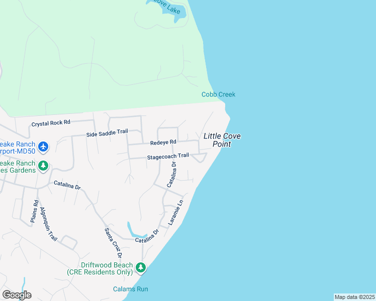 map of restaurants, bars, coffee shops, grocery stores, and more near 1130 Stagecoach Trail in Lusby