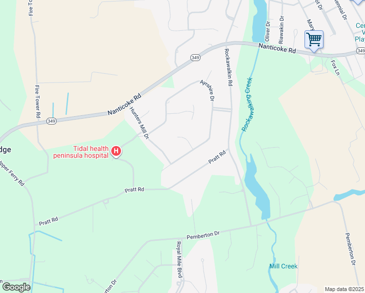 map of restaurants, bars, coffee shops, grocery stores, and more near 6096 Foxtail Court in Salisbury