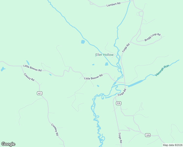 map of restaurants, bars, coffee shops, grocery stores, and more near 4287 Little Beaver Road in Tioga