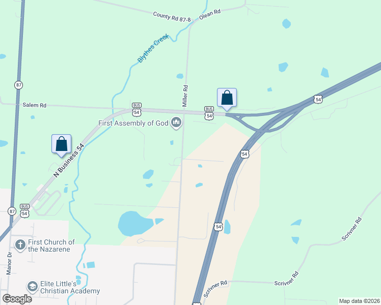map of restaurants, bars, coffee shops, grocery stores, and more near 914-1398 E View Dr in Eldon