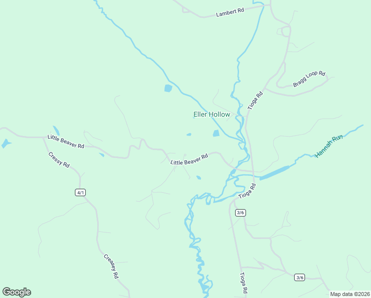 map of restaurants, bars, coffee shops, grocery stores, and more near 4287 Little Beaver Road in Tioga