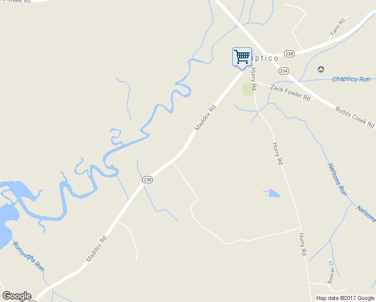 map of restaurants, bars, coffee shops, grocery stores, and more near 25100 Maddox Road in Chaptico