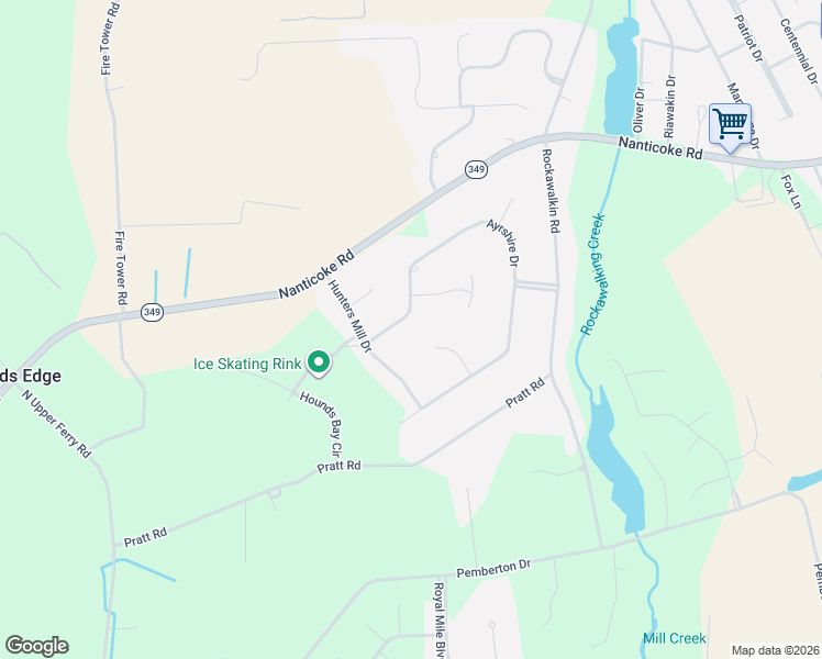 map of restaurants, bars, coffee shops, grocery stores, and more near 26879 Black Horse Run in Salisbury
