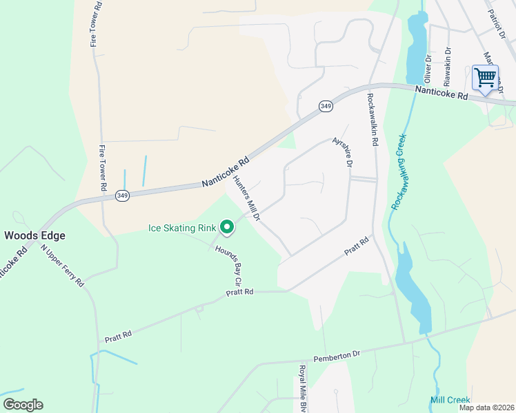 map of restaurants, bars, coffee shops, grocery stores, and more near 26821 Gunners Circle in Salisbury