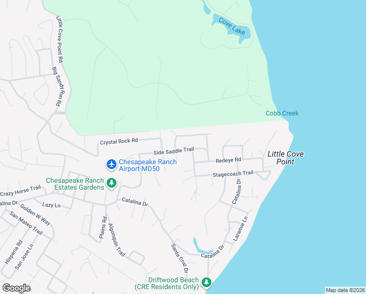 map of restaurants, bars, coffee shops, grocery stores, and more near 1014 Side Saddle Trail in Lusby