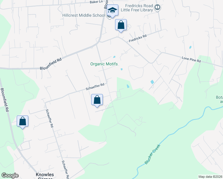 map of restaurants, bars, coffee shops, grocery stores, and more near 1265 Cunningham Road in Sebastopol