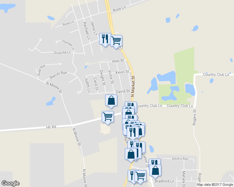 map of restaurants, bars, coffee shops, grocery stores, and more near 2 Victor Street in Waterloo