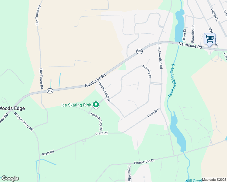 map of restaurants, bars, coffee shops, grocery stores, and more near 26821 Gunners Circle in Salisbury