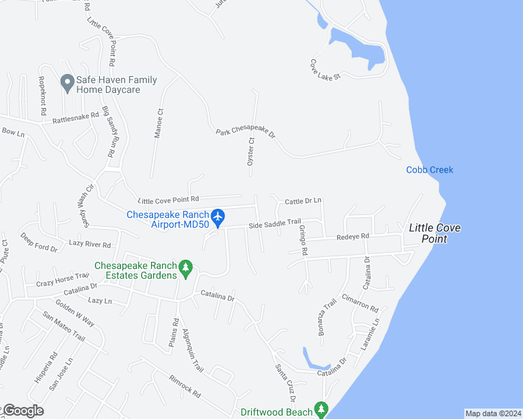 map of restaurants, bars, coffee shops, grocery stores, and more near 12012 Bunkhouse Road in Lusby