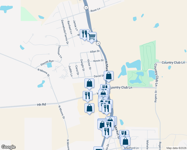 map of restaurants, bars, coffee shops, grocery stores, and more near 2 Victor Street in Waterloo