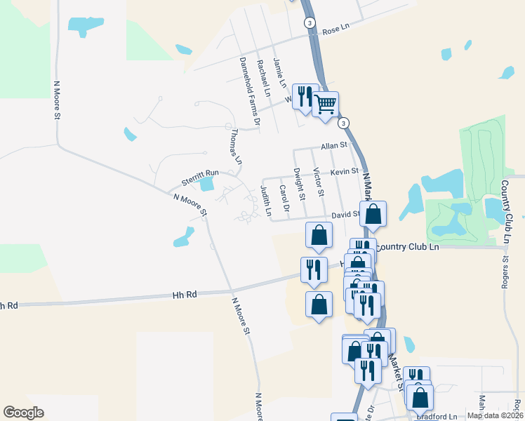 map of restaurants, bars, coffee shops, grocery stores, and more near 147 Sterritt Run in Waterloo
