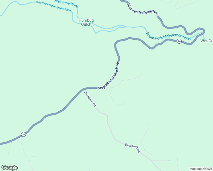 map of restaurants, bars, coffee shops, grocery stores, and more near 17533 Humbug Creek Road in Mokelumne Hill
