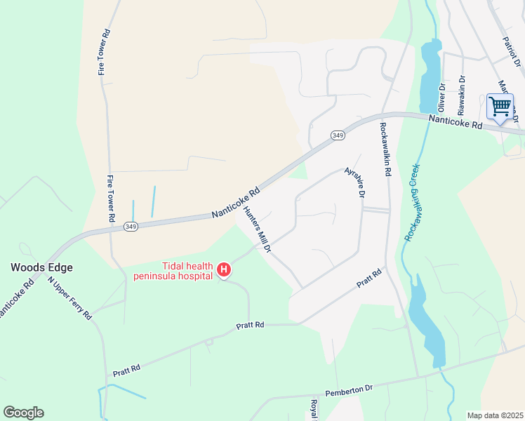map of restaurants, bars, coffee shops, grocery stores, and more near 26787 Nanticoke Road in Salisbury