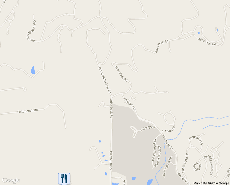 map of restaurants, bars, coffee shops, grocery stores, and more near 2004 Atlas Peak Road in Napa