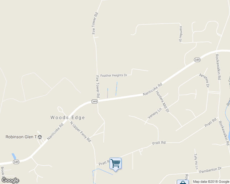 map of restaurants, bars, coffee shops, grocery stores, and more near 26608 Nanticoke Road in Salisbury