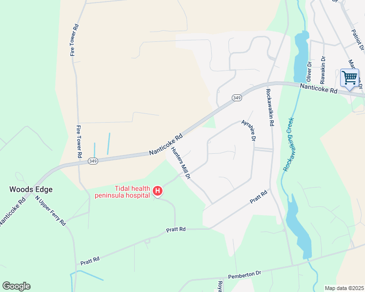 map of restaurants, bars, coffee shops, grocery stores, and more near 26787 Nanticoke Road in Salisbury