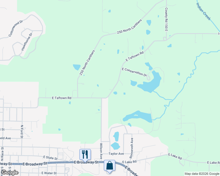 map of restaurants, bars, coffee shops, grocery stores, and more near 1098 East Taftown Road in Princeton